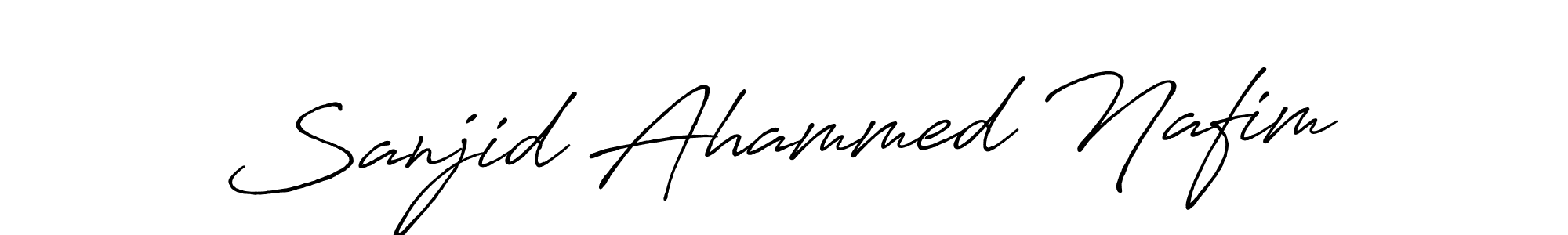 How to make Sanjid Ahammed Nafim signature? Antro_Vectra_Bolder is a professional autograph style. Create handwritten signature for Sanjid Ahammed Nafim name. Sanjid Ahammed Nafim signature style 7 images and pictures png