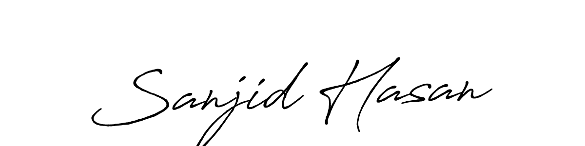 You should practise on your own different ways (Antro_Vectra_Bolder) to write your name (Sanjid Hasan) in signature. don't let someone else do it for you. Sanjid Hasan signature style 7 images and pictures png