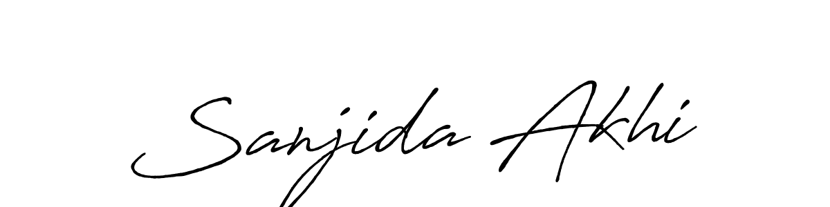 You can use this online signature creator to create a handwritten signature for the name Sanjida Akhi. This is the best online autograph maker. Sanjida Akhi signature style 7 images and pictures png