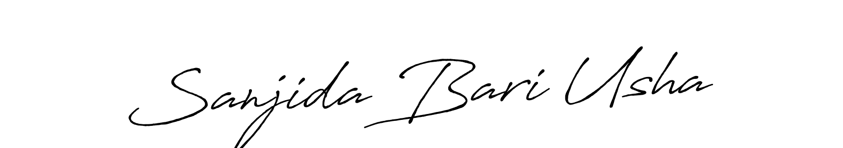 It looks lik you need a new signature style for name Sanjida Bari Usha. Design unique handwritten (Antro_Vectra_Bolder) signature with our free signature maker in just a few clicks. Sanjida Bari Usha signature style 7 images and pictures png