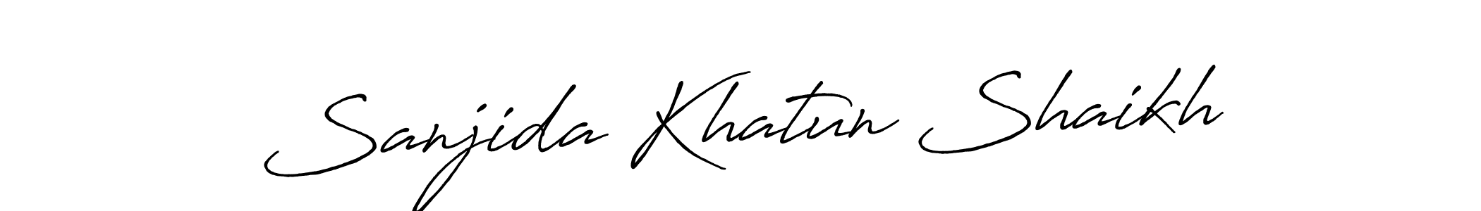 It looks lik you need a new signature style for name Sanjida Khatun Shaikh. Design unique handwritten (Antro_Vectra_Bolder) signature with our free signature maker in just a few clicks. Sanjida Khatun Shaikh signature style 7 images and pictures png