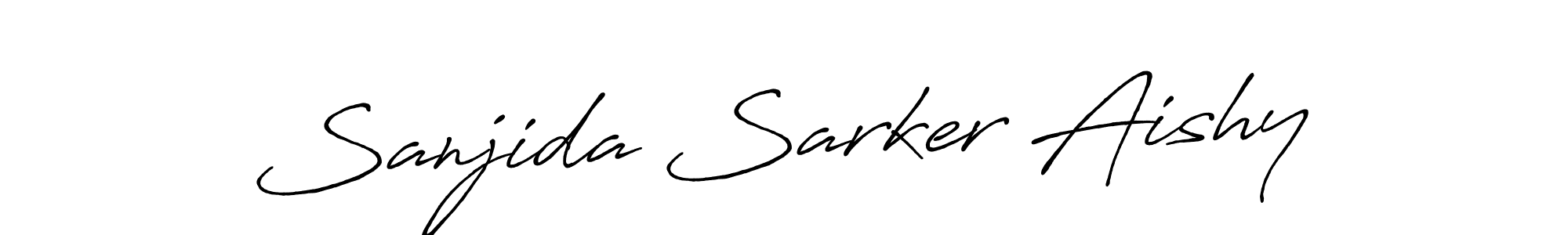 Once you've used our free online signature maker to create your best signature Antro_Vectra_Bolder style, it's time to enjoy all of the benefits that Sanjida Sarker Aishy name signing documents. Sanjida Sarker Aishy signature style 7 images and pictures png