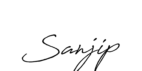 Also You can easily find your signature by using the search form. We will create Sanjip name handwritten signature images for you free of cost using Antro_Vectra_Bolder sign style. Sanjip signature style 7 images and pictures png