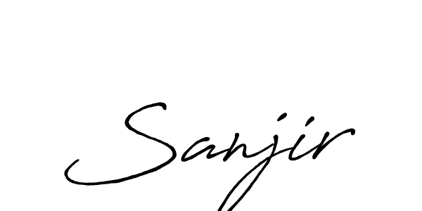 Make a beautiful signature design for name Sanjir. Use this online signature maker to create a handwritten signature for free. Sanjir signature style 7 images and pictures png