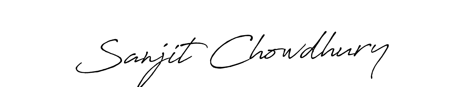 It looks lik you need a new signature style for name Sanjit Chowdhury. Design unique handwritten (Antro_Vectra_Bolder) signature with our free signature maker in just a few clicks. Sanjit Chowdhury signature style 7 images and pictures png