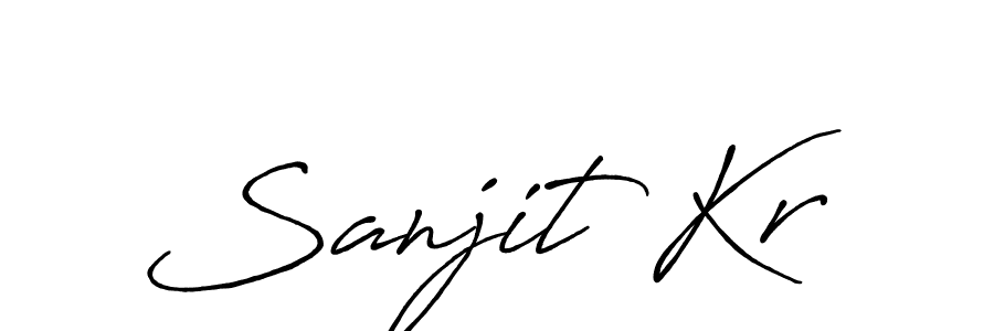 if you are searching for the best signature style for your name Sanjit Kr. so please give up your signature search. here we have designed multiple signature styles  using Antro_Vectra_Bolder. Sanjit Kr signature style 7 images and pictures png