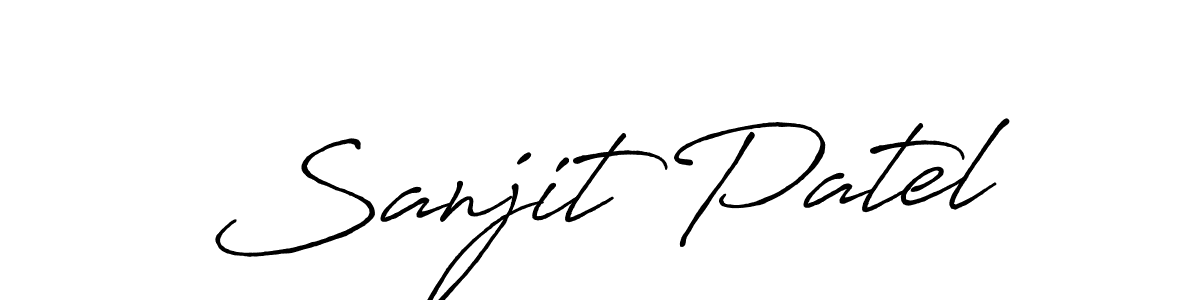 How to Draw Sanjit Patel signature style? Antro_Vectra_Bolder is a latest design signature styles for name Sanjit Patel. Sanjit Patel signature style 7 images and pictures png
