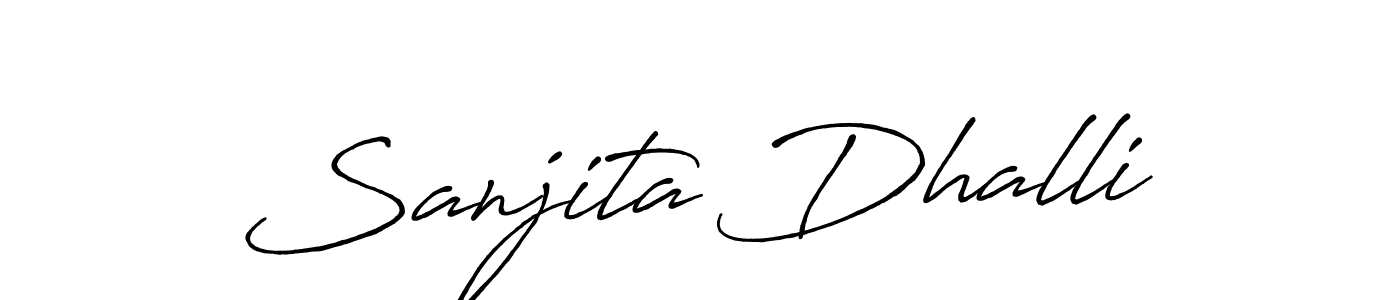 You should practise on your own different ways (Antro_Vectra_Bolder) to write your name (Sanjita Dhalli) in signature. don't let someone else do it for you. Sanjita Dhalli signature style 7 images and pictures png