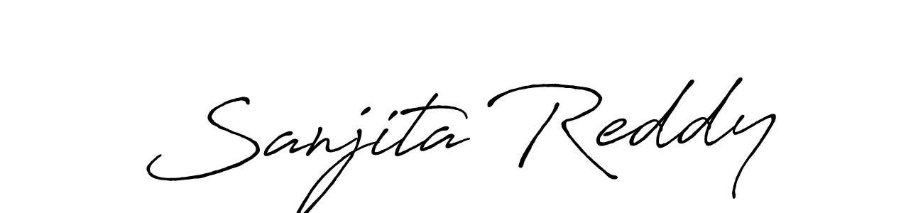 Once you've used our free online signature maker to create your best signature Antro_Vectra_Bolder style, it's time to enjoy all of the benefits that Sanjita Reddy name signing documents. Sanjita Reddy signature style 7 images and pictures png