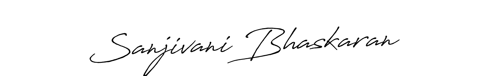 How to make Sanjivani Bhaskaran name signature. Use Antro_Vectra_Bolder style for creating short signs online. This is the latest handwritten sign. Sanjivani Bhaskaran signature style 7 images and pictures png