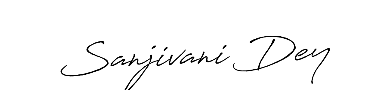 Use a signature maker to create a handwritten signature online. With this signature software, you can design (Antro_Vectra_Bolder) your own signature for name Sanjivani Dey. Sanjivani Dey signature style 7 images and pictures png