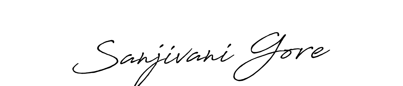 Sanjivani Gore stylish signature style. Best Handwritten Sign (Antro_Vectra_Bolder) for my name. Handwritten Signature Collection Ideas for my name Sanjivani Gore. Sanjivani Gore signature style 7 images and pictures png