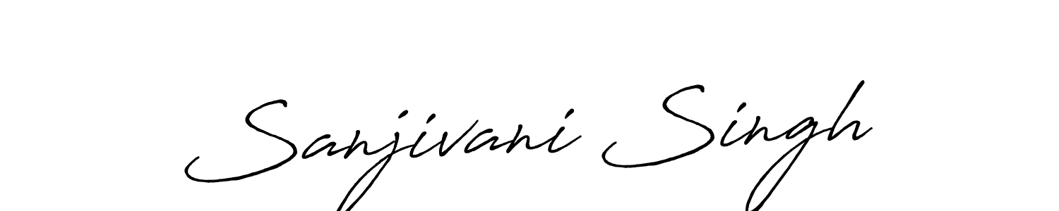 You should practise on your own different ways (Antro_Vectra_Bolder) to write your name (Sanjivani Singh) in signature. don't let someone else do it for you. Sanjivani Singh signature style 7 images and pictures png