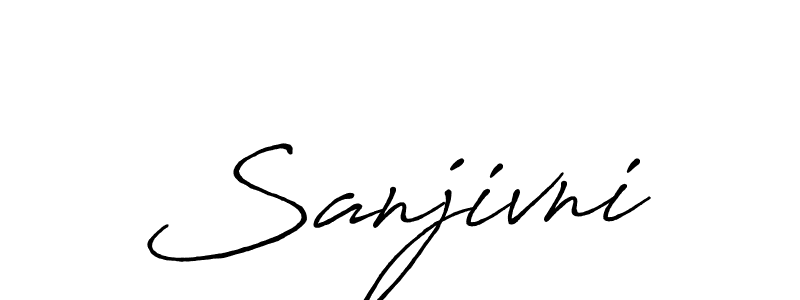 Make a beautiful signature design for name Sanjivni. With this signature (Antro_Vectra_Bolder) style, you can create a handwritten signature for free. Sanjivni signature style 7 images and pictures png