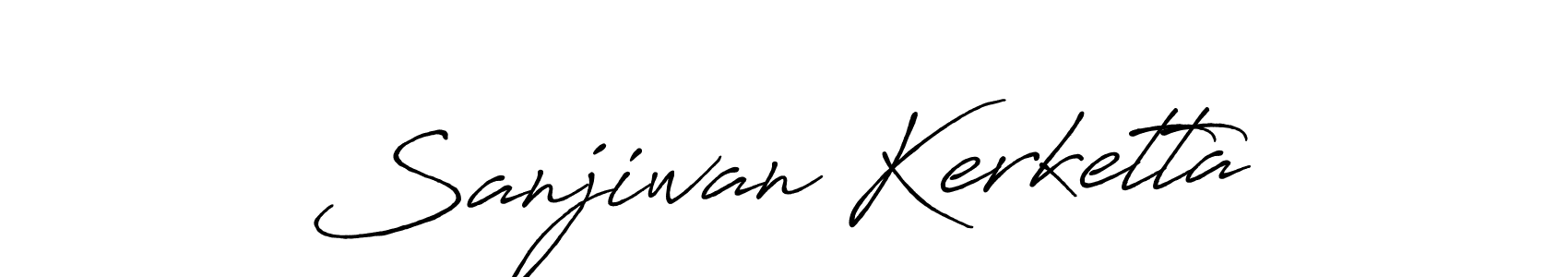 How to make Sanjiwan Kerketta signature? Antro_Vectra_Bolder is a professional autograph style. Create handwritten signature for Sanjiwan Kerketta name. Sanjiwan Kerketta signature style 7 images and pictures png