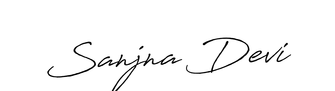 How to make Sanjna Devi signature? Antro_Vectra_Bolder is a professional autograph style. Create handwritten signature for Sanjna Devi name. Sanjna Devi signature style 7 images and pictures png
