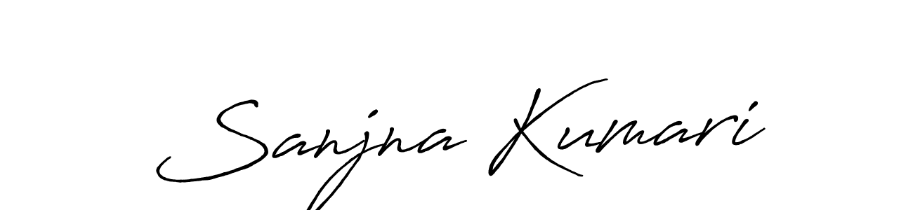 Design your own signature with our free online signature maker. With this signature software, you can create a handwritten (Antro_Vectra_Bolder) signature for name Sanjna Kumari. Sanjna Kumari signature style 7 images and pictures png