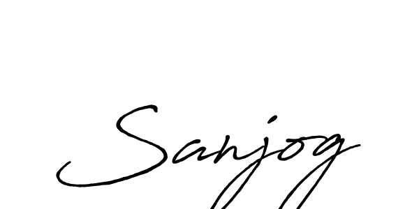 How to Draw Sanjog signature style? Antro_Vectra_Bolder is a latest design signature styles for name Sanjog. Sanjog signature style 7 images and pictures png