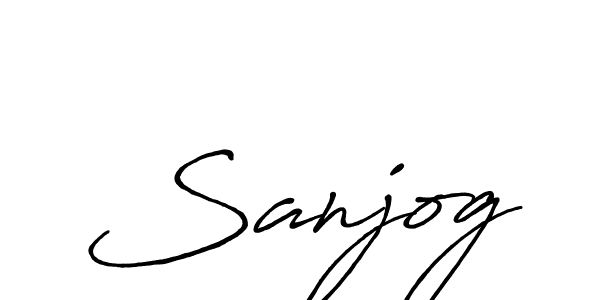 Make a beautiful signature design for name Sanjog. Use this online signature maker to create a handwritten signature for free. Sanjog signature style 7 images and pictures png