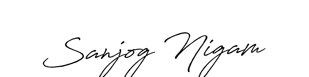 Make a beautiful signature design for name Sanjog Nigam. Use this online signature maker to create a handwritten signature for free. Sanjog Nigam signature style 7 images and pictures png