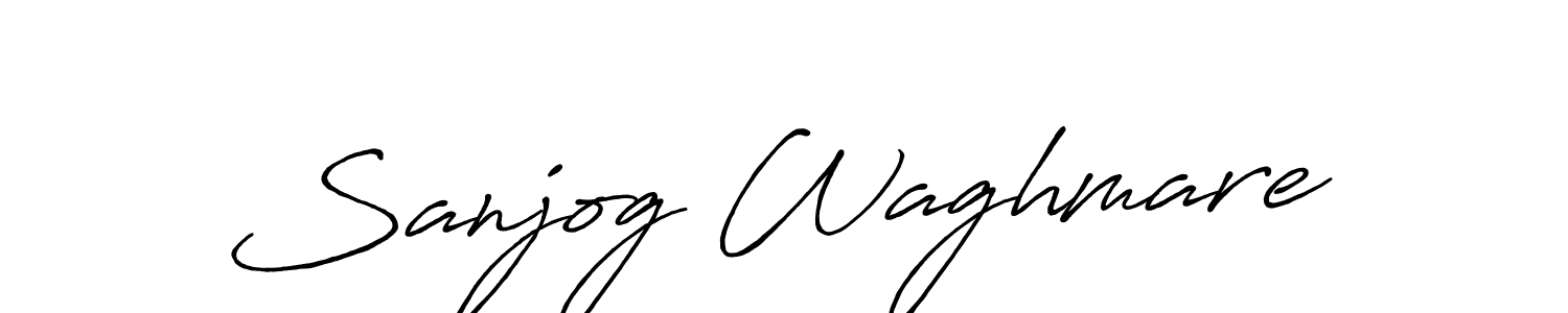 Make a beautiful signature design for name Sanjog Waghmare. With this signature (Antro_Vectra_Bolder) style, you can create a handwritten signature for free. Sanjog Waghmare signature style 7 images and pictures png