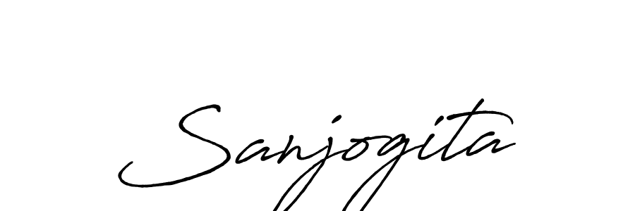 Make a beautiful signature design for name Sanjogita. With this signature (Antro_Vectra_Bolder) style, you can create a handwritten signature for free. Sanjogita signature style 7 images and pictures png