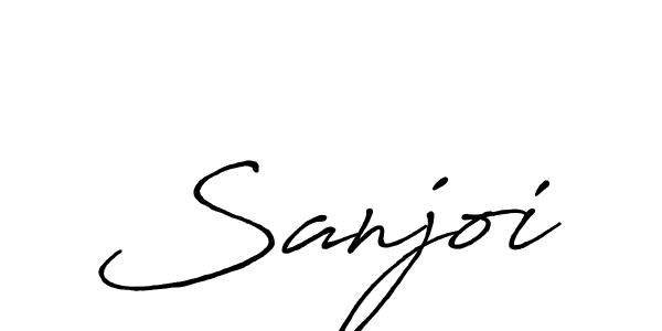 How to make Sanjoi name signature. Use Antro_Vectra_Bolder style for creating short signs online. This is the latest handwritten sign. Sanjoi signature style 7 images and pictures png