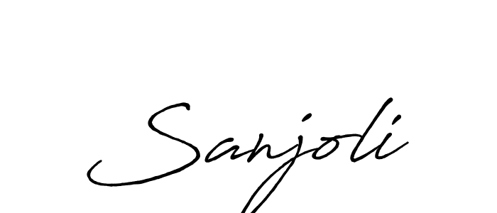 You can use this online signature creator to create a handwritten signature for the name Sanjoli. This is the best online autograph maker. Sanjoli signature style 7 images and pictures png