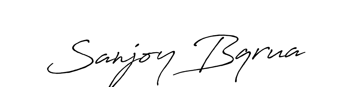 How to make Sanjoy Bqrua signature? Antro_Vectra_Bolder is a professional autograph style. Create handwritten signature for Sanjoy Bqrua name. Sanjoy Bqrua signature style 7 images and pictures png