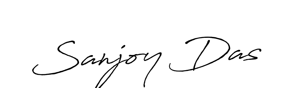 Sanjoy Das stylish signature style. Best Handwritten Sign (Antro_Vectra_Bolder) for my name. Handwritten Signature Collection Ideas for my name Sanjoy Das. Sanjoy Das signature style 7 images and pictures png