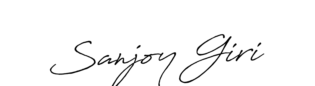 Create a beautiful signature design for name Sanjoy Giri. With this signature (Antro_Vectra_Bolder) fonts, you can make a handwritten signature for free. Sanjoy Giri signature style 7 images and pictures png