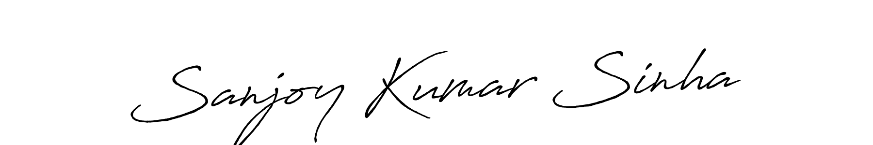 Sanjoy Kumar Sinha stylish signature style. Best Handwritten Sign (Antro_Vectra_Bolder) for my name. Handwritten Signature Collection Ideas for my name Sanjoy Kumar Sinha. Sanjoy Kumar Sinha signature style 7 images and pictures png