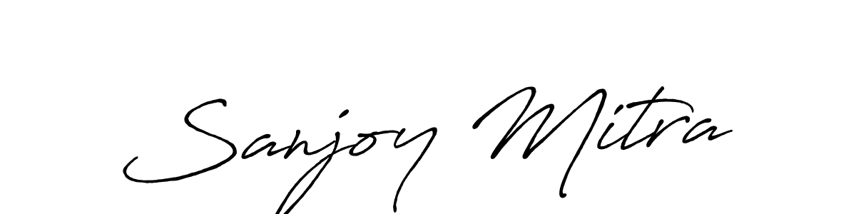 Similarly Antro_Vectra_Bolder is the best handwritten signature design. Signature creator online .You can use it as an online autograph creator for name Sanjoy Mitra. Sanjoy Mitra signature style 7 images and pictures png