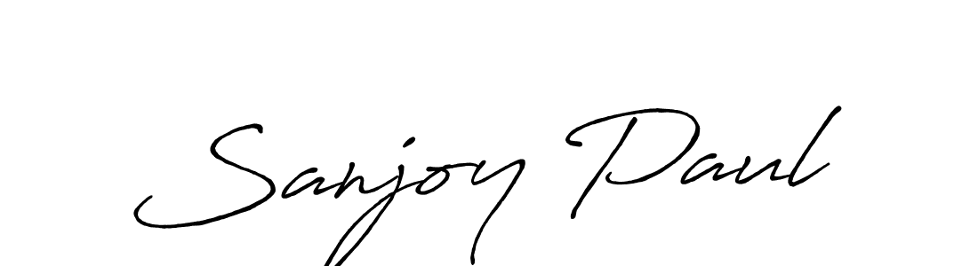 Also You can easily find your signature by using the search form. We will create Sanjoy Paul name handwritten signature images for you free of cost using Antro_Vectra_Bolder sign style. Sanjoy Paul signature style 7 images and pictures png