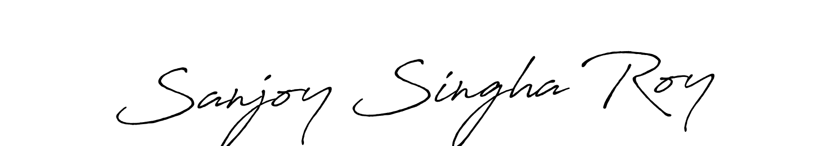 How to Draw Sanjoy Singha Roy signature style? Antro_Vectra_Bolder is a latest design signature styles for name Sanjoy Singha Roy. Sanjoy Singha Roy signature style 7 images and pictures png