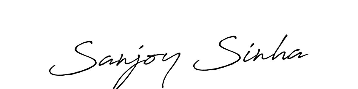 Make a short Sanjoy Sinha signature style. Manage your documents anywhere anytime using Antro_Vectra_Bolder. Create and add eSignatures, submit forms, share and send files easily. Sanjoy Sinha signature style 7 images and pictures png