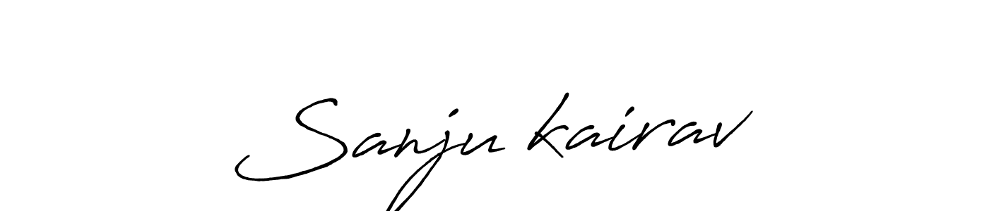 How to make Sanju♡kairav signature? Antro_Vectra_Bolder is a professional autograph style. Create handwritten signature for Sanju♡kairav name. Sanju♡kairav signature style 7 images and pictures png