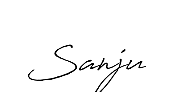 Also we have Sanju  name is the best signature style. Create professional handwritten signature collection using Antro_Vectra_Bolder autograph style. Sanju  signature style 7 images and pictures png