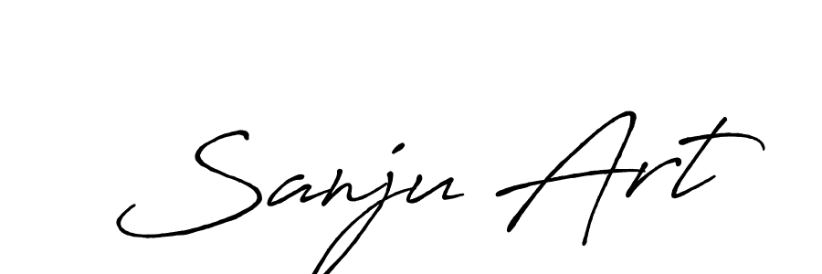 Sanju Art stylish signature style. Best Handwritten Sign (Antro_Vectra_Bolder) for my name. Handwritten Signature Collection Ideas for my name Sanju Art. Sanju Art signature style 7 images and pictures png