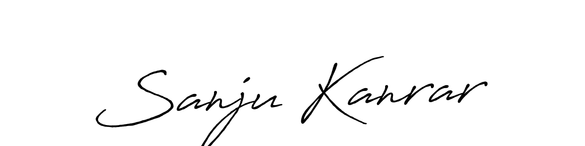 The best way (Antro_Vectra_Bolder) to make a short signature is to pick only two or three words in your name. The name Sanju Kanrar include a total of six letters. For converting this name. Sanju Kanrar signature style 7 images and pictures png