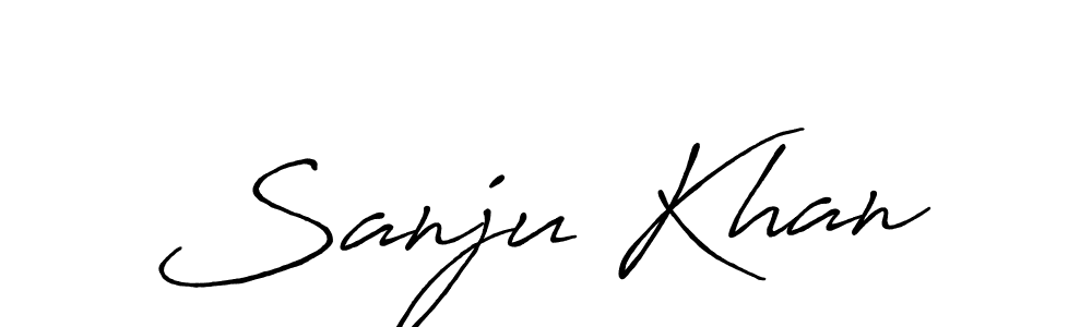 Also we have Sanju Khan name is the best signature style. Create professional handwritten signature collection using Antro_Vectra_Bolder autograph style. Sanju Khan signature style 7 images and pictures png