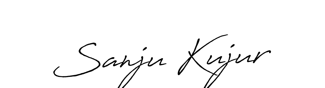 You should practise on your own different ways (Antro_Vectra_Bolder) to write your name (Sanju Kujur) in signature. don't let someone else do it for you. Sanju Kujur signature style 7 images and pictures png