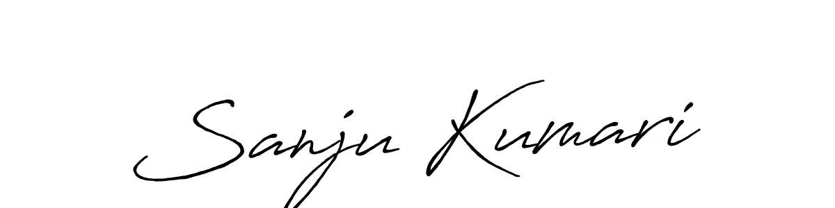 You should practise on your own different ways (Antro_Vectra_Bolder) to write your name (Sanju Kumari) in signature. don't let someone else do it for you. Sanju Kumari signature style 7 images and pictures png