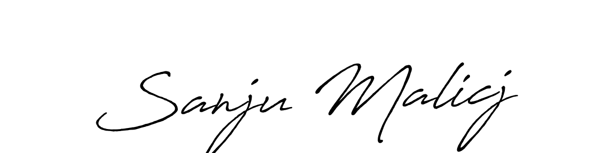 Once you've used our free online signature maker to create your best signature Antro_Vectra_Bolder style, it's time to enjoy all of the benefits that Sanju Malicj name signing documents. Sanju Malicj signature style 7 images and pictures png