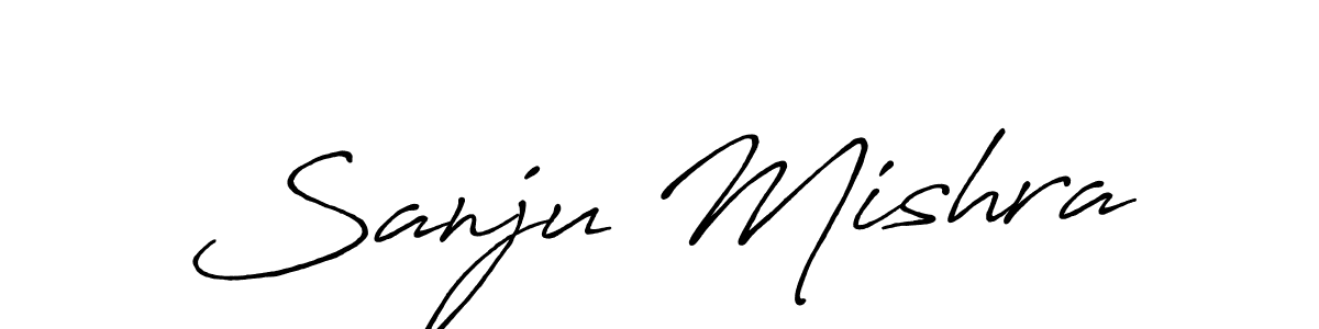 Once you've used our free online signature maker to create your best signature Antro_Vectra_Bolder style, it's time to enjoy all of the benefits that Sanju Mishra name signing documents. Sanju Mishra signature style 7 images and pictures png