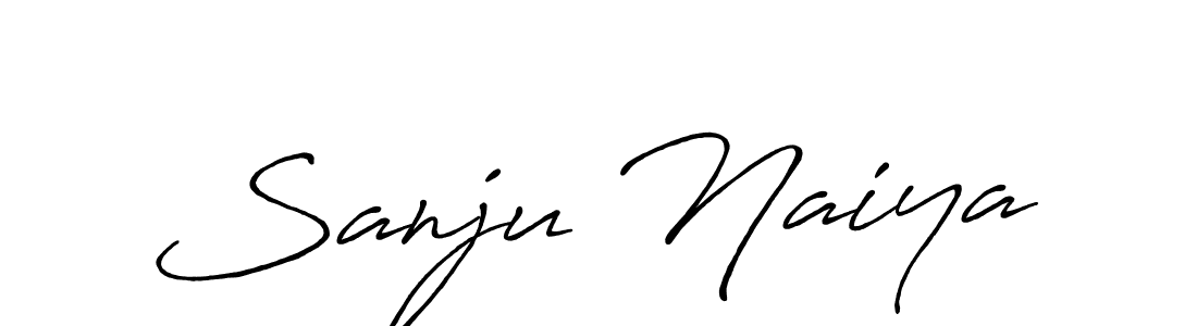 How to make Sanju Naiya signature? Antro_Vectra_Bolder is a professional autograph style. Create handwritten signature for Sanju Naiya name. Sanju Naiya signature style 7 images and pictures png