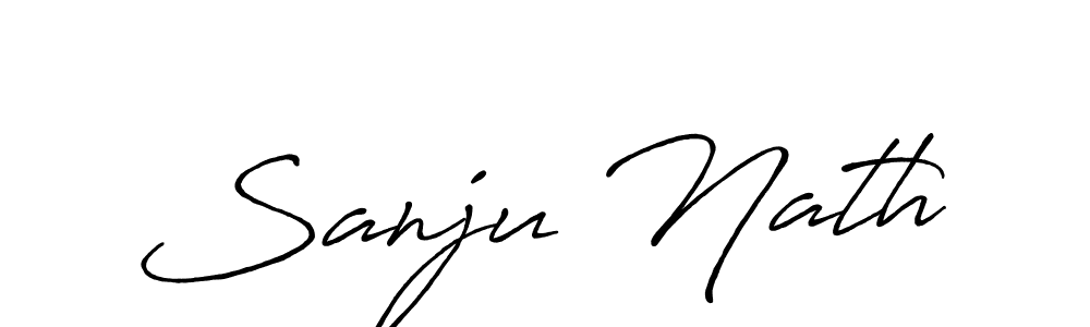 The best way (Antro_Vectra_Bolder) to make a short signature is to pick only two or three words in your name. The name Sanju Nath include a total of six letters. For converting this name. Sanju Nath signature style 7 images and pictures png