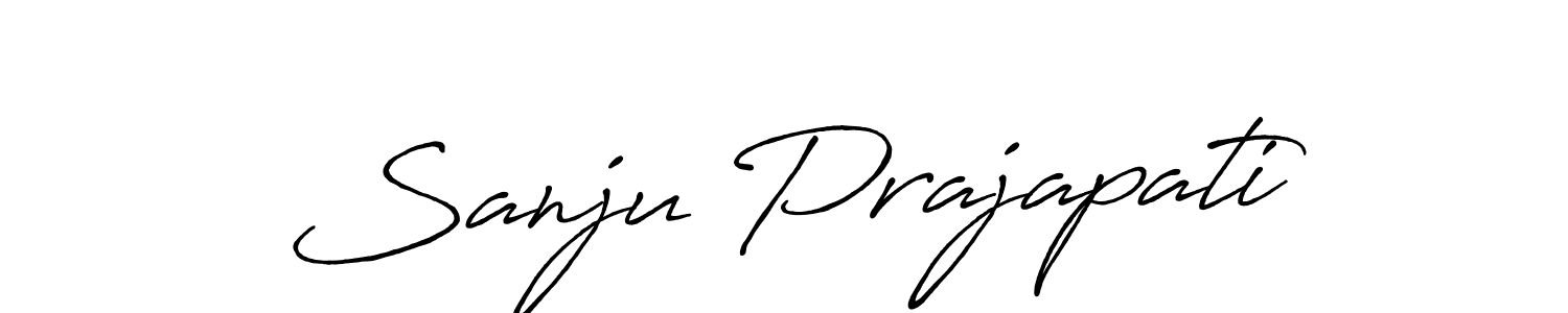 Here are the top 10 professional signature styles for the name Sanju Prajapati. These are the best autograph styles you can use for your name. Sanju Prajapati signature style 7 images and pictures png