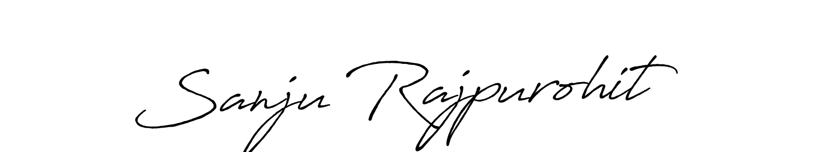 Design your own signature with our free online signature maker. With this signature software, you can create a handwritten (Antro_Vectra_Bolder) signature for name Sanju Rajpurohit. Sanju Rajpurohit signature style 7 images and pictures png