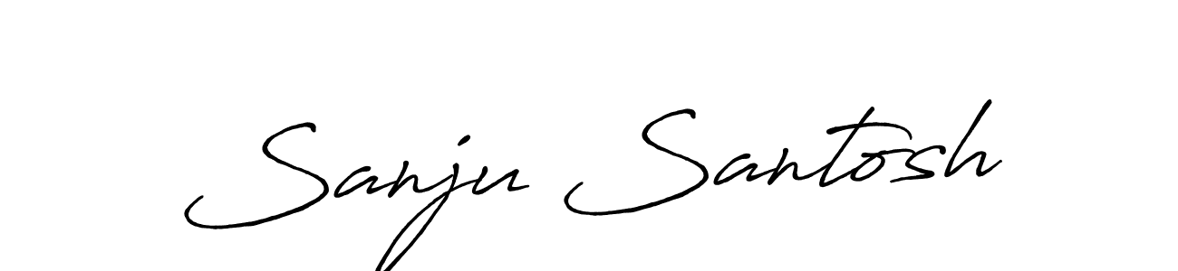 You should practise on your own different ways (Antro_Vectra_Bolder) to write your name (Sanju Santosh) in signature. don't let someone else do it for you. Sanju Santosh signature style 7 images and pictures png